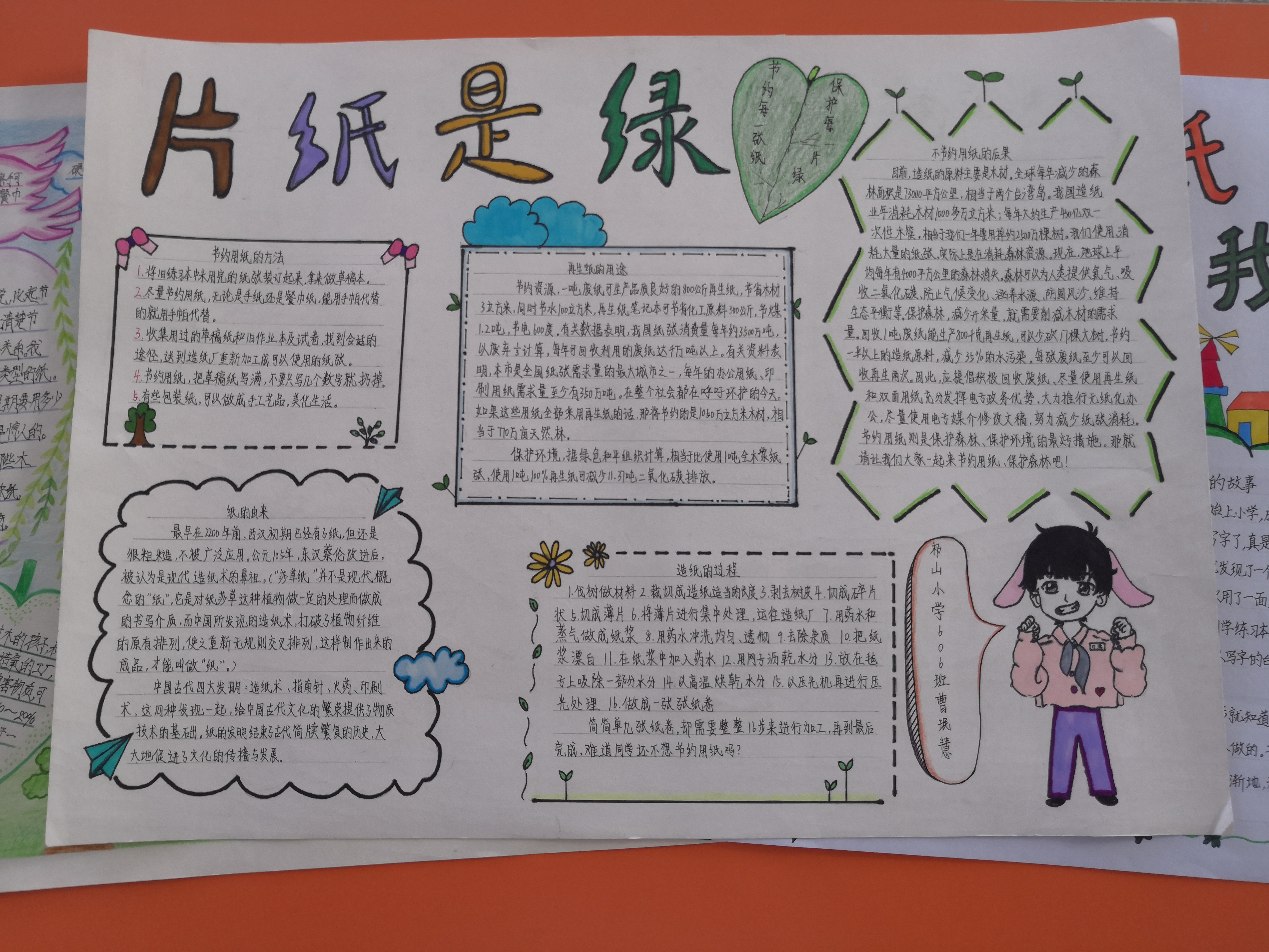 据悉,该校接下来将对节约用纸优秀手抄报和优秀征文进行评比表彰,对"